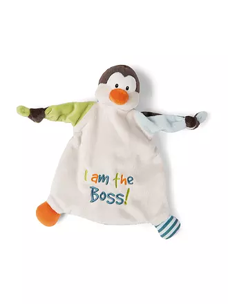 NICI | Schmusetuch - Pinguin - I am the Boss | bunt