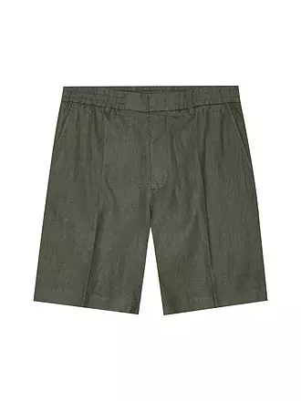 NN.07 | Leinenshorts BILLIE | dunkelgrün