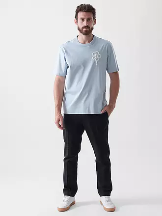 NN.07 | T-Shirt PEDRO EMB | hellblau