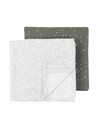 NOPPIES | Mulltuch 2er Pkg | olive