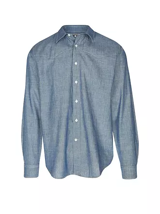 NUDIE JEANS | Hemd Regular Fit GEORGE CHAMBRAY | blau
