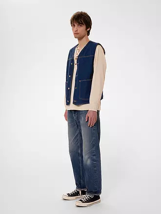 NUDIE JEANS | Jeansgilet HARRY RINSE | blau