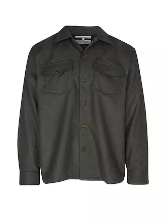 NUDIE JEANS | Overshirt | dunkelgrün