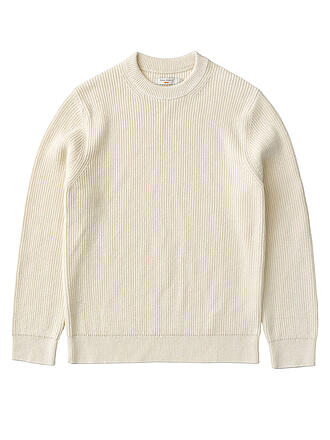 NUDIE JEANS | Pullover AUGUST RIB | weiss