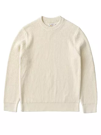 NUDIE JEANS | Pullover AUGUST RIB | weiss