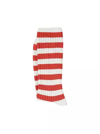NUDIE JEANS | Socken (red) | weiss