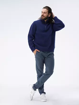 NUDIE JEANS | Troyer Pullover | blau