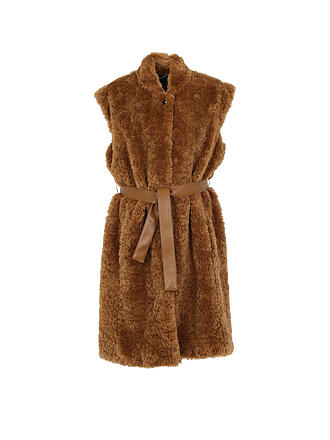 OAKWOOD | Gilet in Felloptik DESTINEE | beige