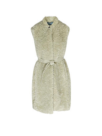 OAKWOOD | Gilet in Felloptik DESTINEE | beige