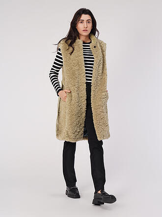 OAKWOOD | Gilet in Felloptik DESTINEE | braun