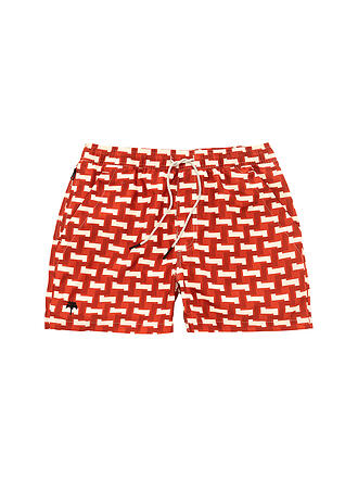 OAS | Badeshorts  Indigio Frame | rot