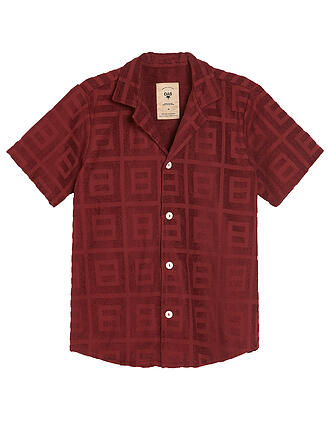 OAS | Frottee Poloshirt BURGUNDY TERRACE CUBA | grün
