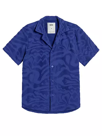 OAS | Frottee Poloshirt | blau