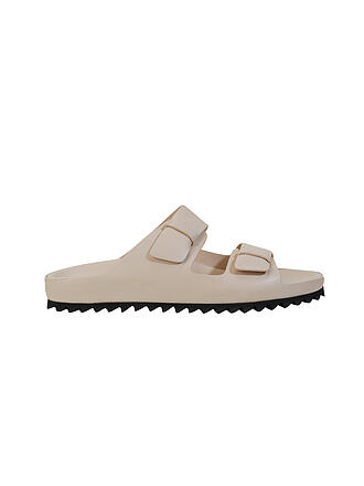 OFFICINE CREATIVE | Pantoletten Pelagie butt petrolio | beige