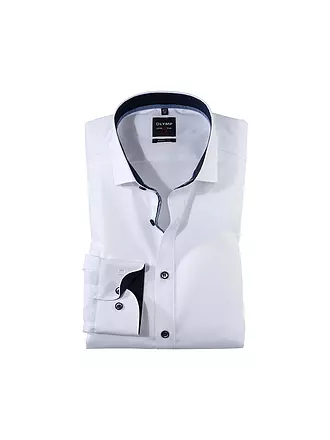 OLYMP LEVEL FIVE | Hemd Body-Fit | weiss