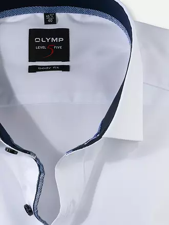 OLYMP LEVEL FIVE | Hemd Body-Fit | weiss