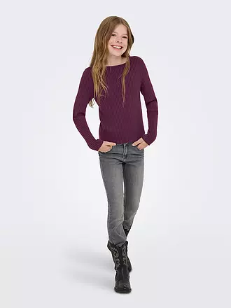 ONLY | Mädchen Langarmshirt KOGIBI | dunkelrot
