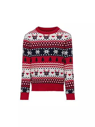 ONLY | Mädchen Pullover KOGXMAS REINDEER | rot
