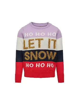 ONLY | Mädchen Pullover KOGXMAS SNOW | lila