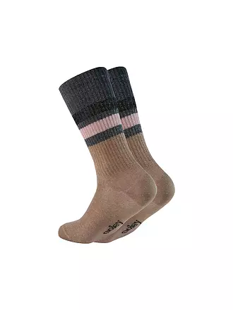 OOLEY | Socken ELECTRA LUNGO gold | dunkelrot