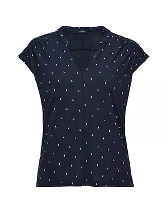 OPUS | Bluse SANDI DOTSY | dunkelblau