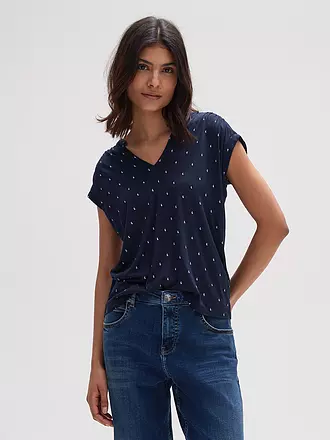 OPUS | Bluse SANDI DOTSY | dunkelblau