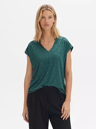 OPUS | Bluse SANDI DOTSY | petrol