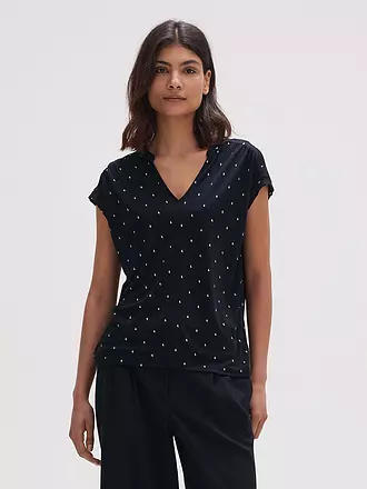 OPUS | Bluse SANDI DOTSY | dunkelblau
