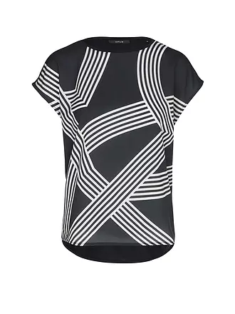 OPUS | Blusenshirt SABETHI PRINT | dunkelblau