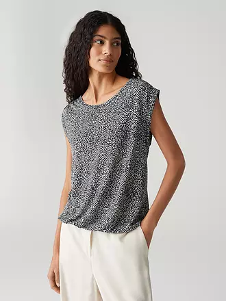 OPUS | Blusenshirt STRUKI MINIMAL | dunkelblau