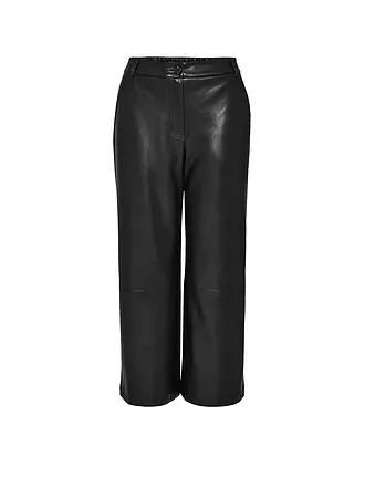 OPUS | Culotte in Lederoptik MELMI | schwarz
