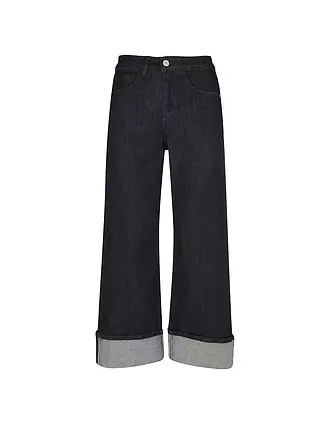 OPUS | Jeans Wide Leg MIVA TURN UP | dunkelblau