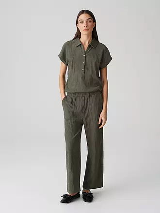 OPUS | Jumpsuit MELTI POLO | schwarz