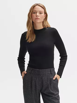 OPUS | Langarmshirt PEFFA | schwarz