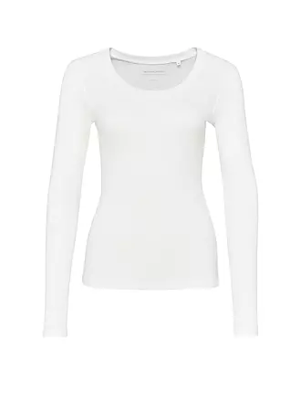 OPUS | Langarmshirt | weiss