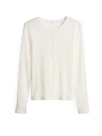 OPUS | Langarmshirt | weiss