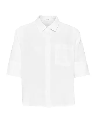 OPUS | Leinenbluse Fitalia | weiss