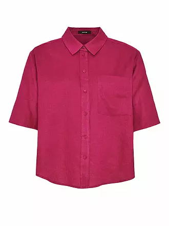 OPUS | Leinenbluse Fitalia | beere
