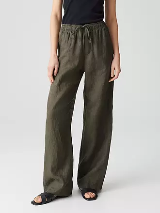 OPUS | Leinenhose MILENI | olive