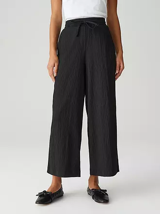 OPUS | Marlenehose MILENI CRINKLE | schwarz