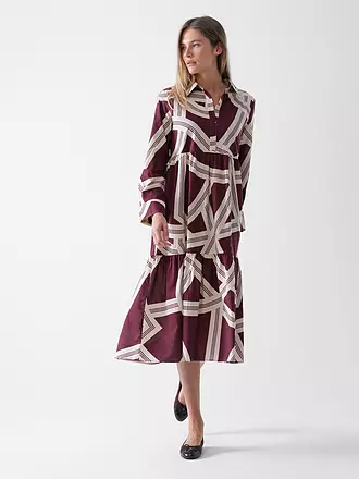 OPUS | Midikleid WERANO LANE | dunkelrot