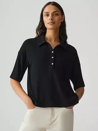 OPUS | Poloshirt SILKAS | schwarz
