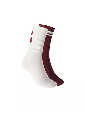 OPUS | Socken 2er Pkg. YENNIS LANE cassis | dunkelrot