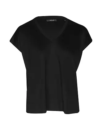 OPUS | T-Shirt SAVILCHEN | schwarz