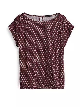 OPUS | T-Shirt SEKADI MINIMAL | dunkelrot