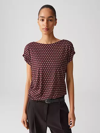 OPUS | T-Shirt SEKADI MINIMAL | dunkelrot
