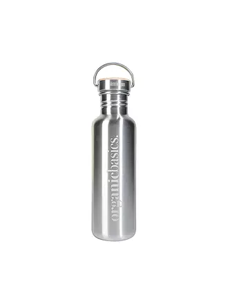 ORGANIC BASICS | Edelstahl Trinkflasche 0,8l | silber