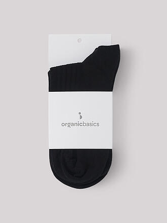 ORGANIC BASICS | Socken 2-er Pkg. black | rosa