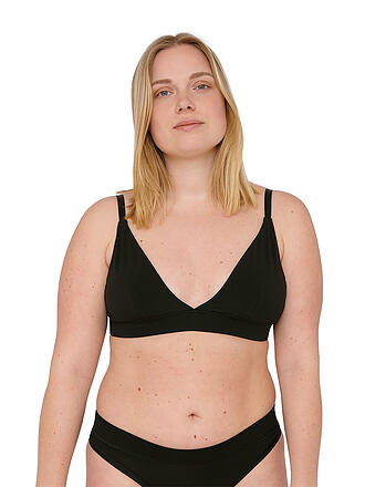 ORGANIC BASICS | Triangle BH gefüttert cobalt | schwarz