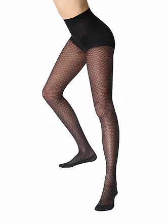 OROBLU | Modestrumpfhose ECO SNEAKERS PATTERN 40 black chain | schwarz